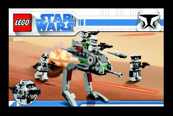 Istruzioni per la Costruzione - LEGO - 8014 - Clone Walker™ Battle Pack: Page 1