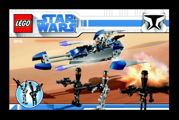 Istruzioni per la Costruzione - LEGO - 8015 - Assassin Droids™ Battle Pack: Page 1