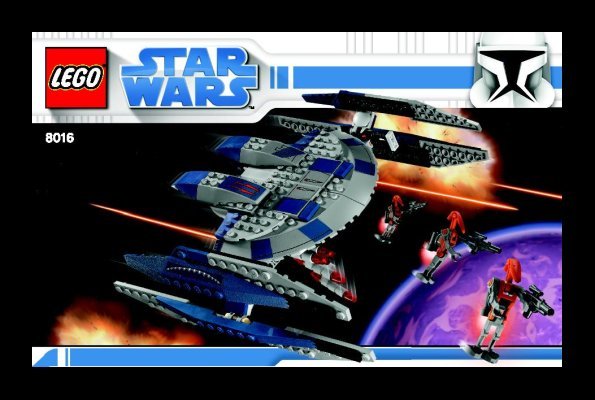 Istruzioni per la Costruzione - LEGO - 8016 - Hyena Droid Bomber™: Page 1