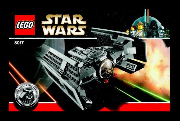 Istruzioni per la Costruzione - LEGO - 8017 - Darth Vader's TIE Fighter™: Page 1