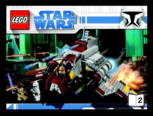 Istruzioni per la Costruzione - LEGO - 8019 - Republic Attack Shuttle™: Page 1