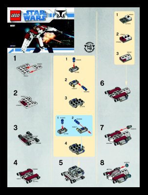 Istruzioni per la Costruzione - LEGO - 8031 - Mini V-19 Torrent: Page 1