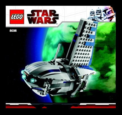 Istruzioni per la Costruzione - LEGO - 8036 - Separatist Shuttle™: Page 1