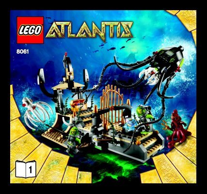 Istruzioni per la Costruzione - LEGO - 8061 - Gateway of the Squid: Page 1