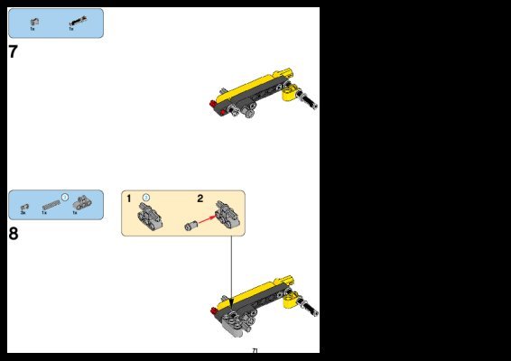 Istruzioni per la Costruzione - LEGO - 8069 - Backhoe Loader: Page 1