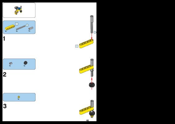 Istruzioni per la Costruzione - LEGO - 8069 - Backhoe Loader: Page 1