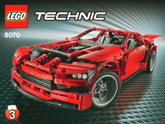 Istruzioni per la Costruzione - LEGO - 8070 - Supercar: Page 1