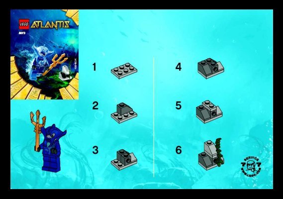 Istruzioni per la Costruzione - LEGO - 8073 - Manta Warrior: Page 1