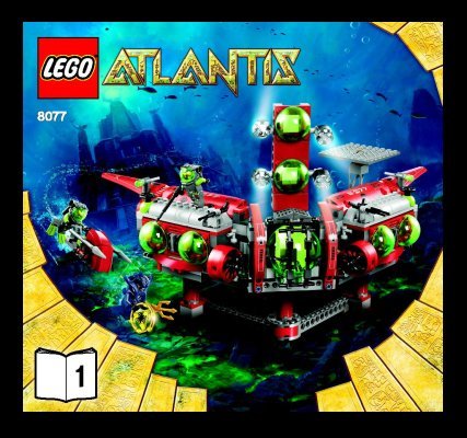 Istruzioni per la Costruzione - LEGO - 8077 - Atlantis Exploration HQ: Page 1