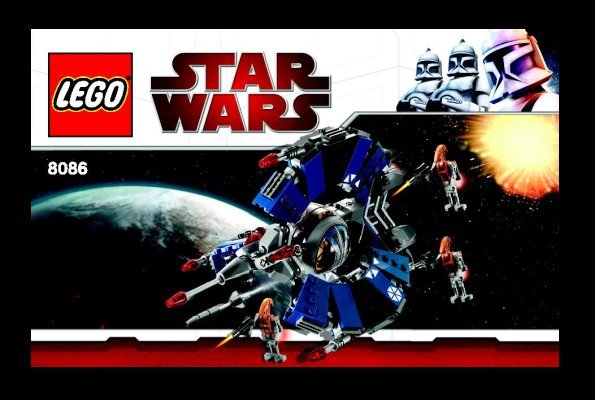 Istruzioni per la Costruzione - LEGO - 8086 - Droid Tri-Fighter™: Page 1