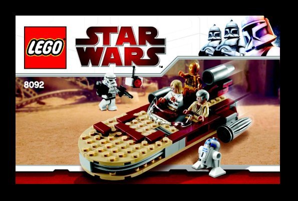 Istruzioni per la Costruzione - LEGO - 8092 - Luke's Landspeeder™: Page 1