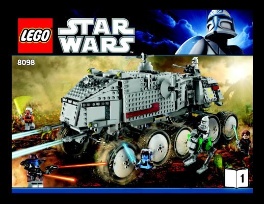 Istruzioni per la Costruzione - LEGO - 8098 - Clone Turbo Tank™: Page 1