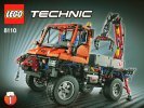 Istruzioni per la Costruzione - LEGO - 8110 - Unimog U400: Page 1