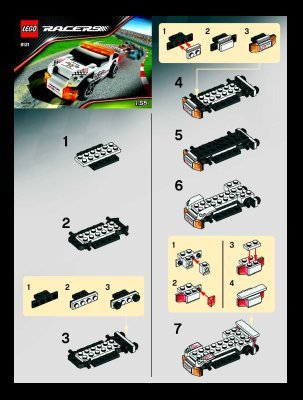 Istruzioni per la Costruzione - LEGO - 8121 - Track Marshal: Page 1