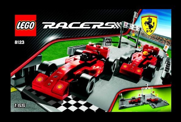 Istruzioni per la Costruzione - LEGO - 8123 - Ferrari F1 Racers: Page 1