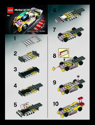 Istruzioni per la Costruzione - LEGO - 8131 - Raceway Rider: Page 1