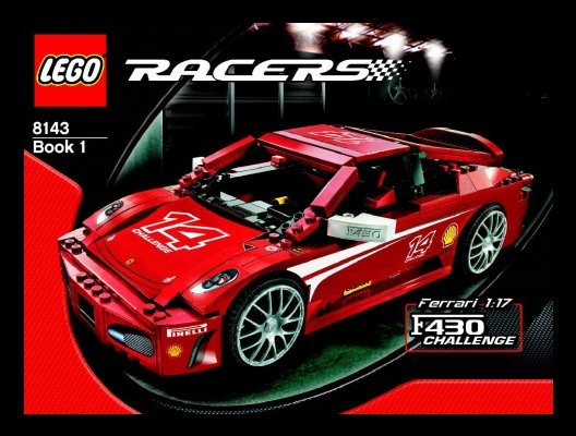 Istruzioni per la Costruzione - LEGO - 8143 - Ferrari F430 Challenge: Page 1