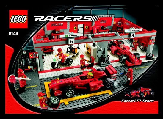 Istruzioni per la Costruzione - LEGO - 8144 - Ferrari F1 Team: Page 1