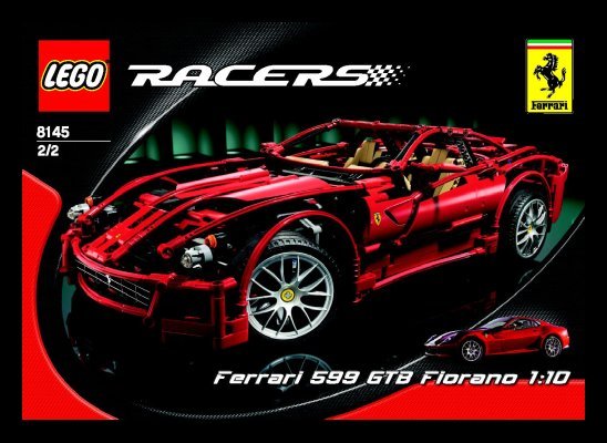 Istruzioni per la Costruzione - LEGO - 8145 - Ferrari 599 GTB Fiorano: Page 1