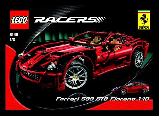 Istruzioni per la Costruzione - LEGO - 8145 - Ferrari 599 GTB Fiorano: Page 1