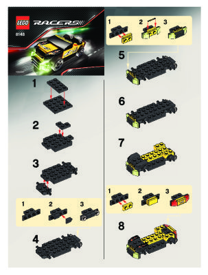 Istruzioni per la Costruzione - LEGO - 8148 - EZ-Roadster: Page 1