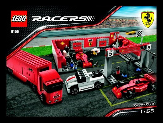 Istruzioni per la Costruzione - LEGO - 8155 - Ferrari F1 Pit: Page 1