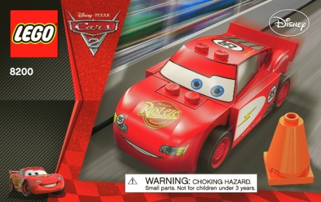 Istruzioni per la Costruzione - LEGO - 8200 - Radiator Springs Lightning McQueen: Page 1