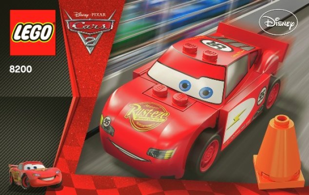 Istruzioni per la Costruzione - LEGO - 8200 - Radiator Springs Lightning McQueen: Page 1