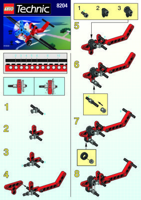 Istruzioni per la Costruzione - LEGO - 8204 - AIRPLANE: Page 1