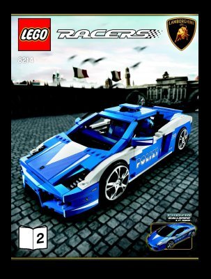 Istruzioni per la Costruzione - LEGO - 8214 - Gallardo LP 560-4 Polizia: Page 1