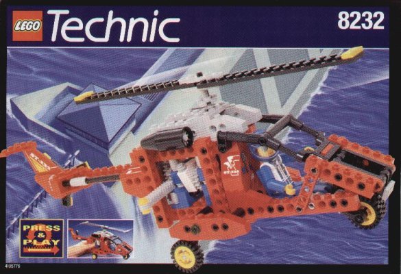 Istruzioni per la Costruzione - LEGO - 8232 - HELICOPTER WITH PRESS AND PLAY: Page 1