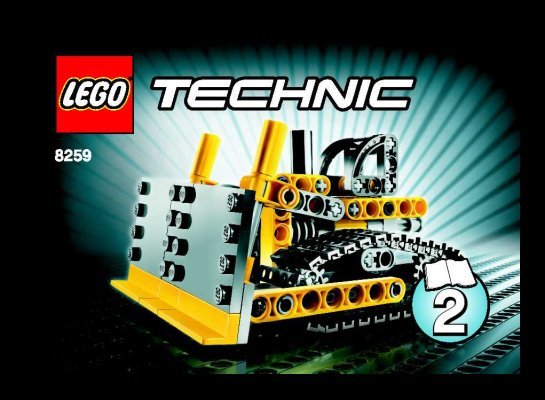 Istruzioni per la Costruzione - LEGO - 8259 - Mini Bulldozer: Page 1