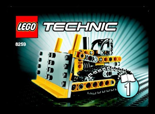 Istruzioni per la Costruzione - LEGO - 8259 - Mini Bulldozer: Page 1