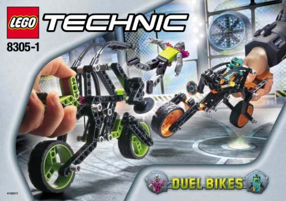 Istruzioni per la Costruzione - LEGO - 8305 - Duel Bikes: Page 1