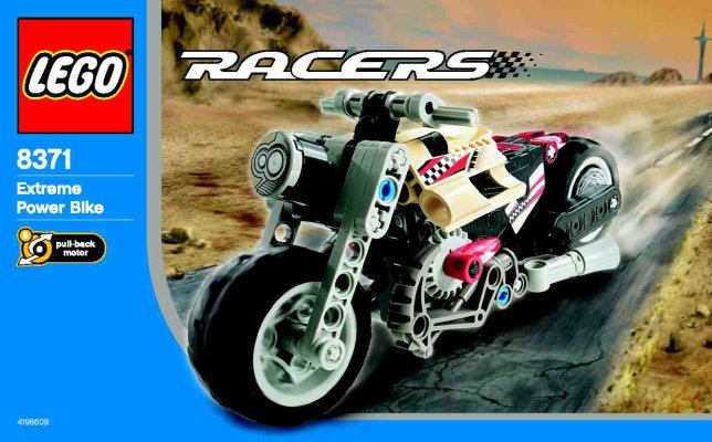 Istruzioni per la Costruzione - LEGO - 8371 - Extreme Power Bike: Page 1