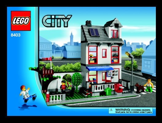 Istruzioni per la Costruzione - LEGO - 8403 - City House: Page 1