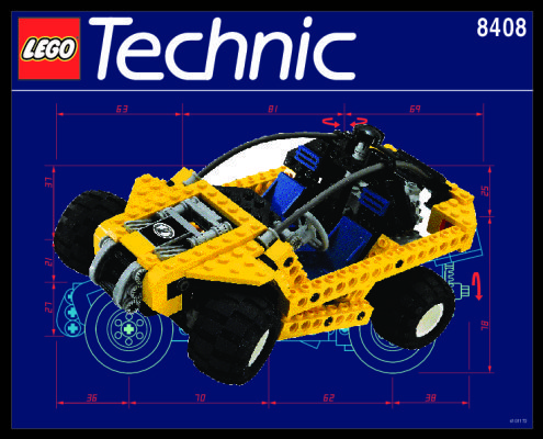 Istruzioni per la Costruzione - LEGO - 8408 - BUGGY: Page 1