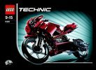 Istruzioni per la Costruzione - LEGO - 8420 - Street Bike: Page 1