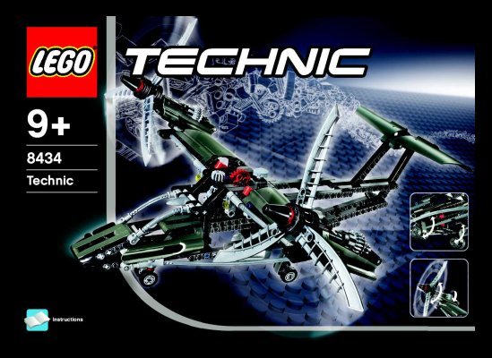 Istruzioni per la Costruzione - LEGO - 8434 - Aircraft: Page 1