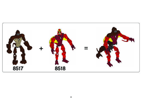 Istruzioni per la Costruzione - LEGO - 8518 - Jet Ray: Page 1