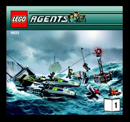 Istruzioni per la Costruzione - LEGO - 8633 - Speedboat Rescue: Page 1