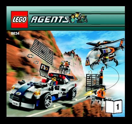 Istruzioni per la Costruzione - LEGO - 8634 - Turbocar Chase: Page 1