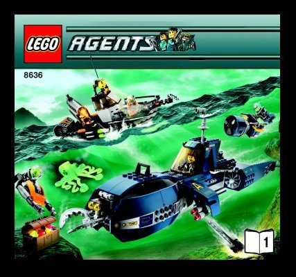 Istruzioni per la Costruzione - LEGO - 8636 - Deep Sea Quest: Page 1