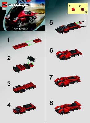 Istruzioni per la Costruzione - LEGO - 8656 - F6 Truck: Page 1