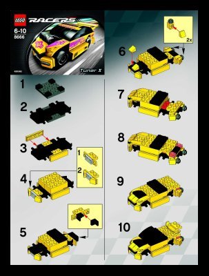 Istruzioni per la Costruzione - LEGO - 8666 - TunerX: Page 1