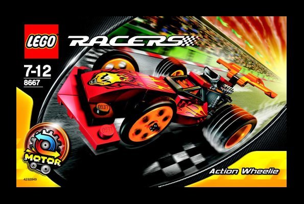 Istruzioni per la Costruzione - LEGO - 8667 - Action Wheelie: Page 1