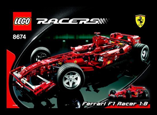 Istruzioni per la Costruzione - LEGO - 8674 - Ferrari F1 1:8: Page 1