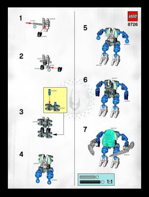 Istruzioni per la Costruzione - LEGO - 8726 - Dalu: Page 1