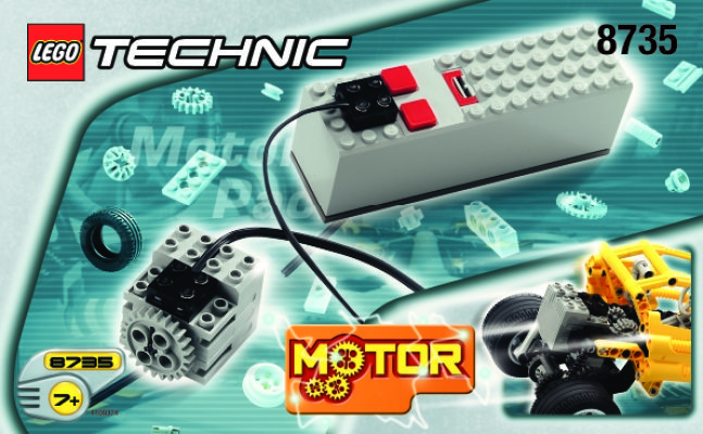 Istruzioni per la Costruzione - LEGO - 8735 - Motor Set, 9 volt: Page 1