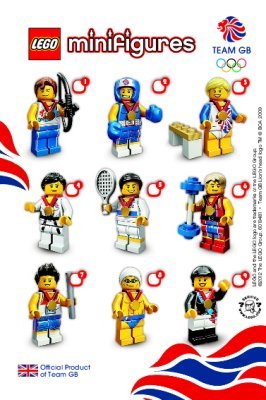 Istruzioni per la Costruzione - LEGO - Minifigures - 8909 - Team GB LEGO® Minifigures: Page 1